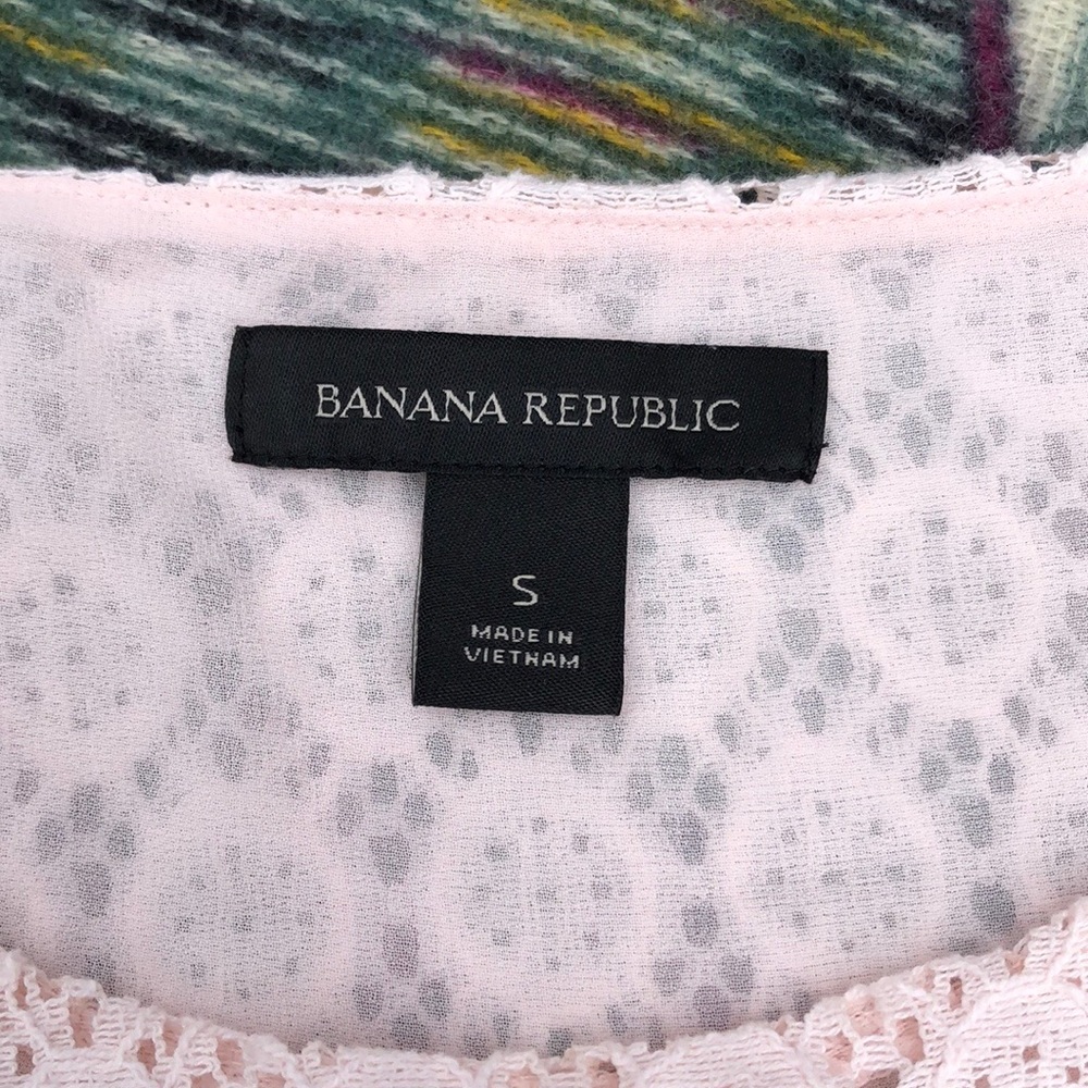 πΊ Banana Republic Pink Lace/Lined Tank Top Sz. S! - Picture 2 of 8